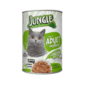 Jungle Adult Can Wet Cat Food - Chicken and Vegetable 400g