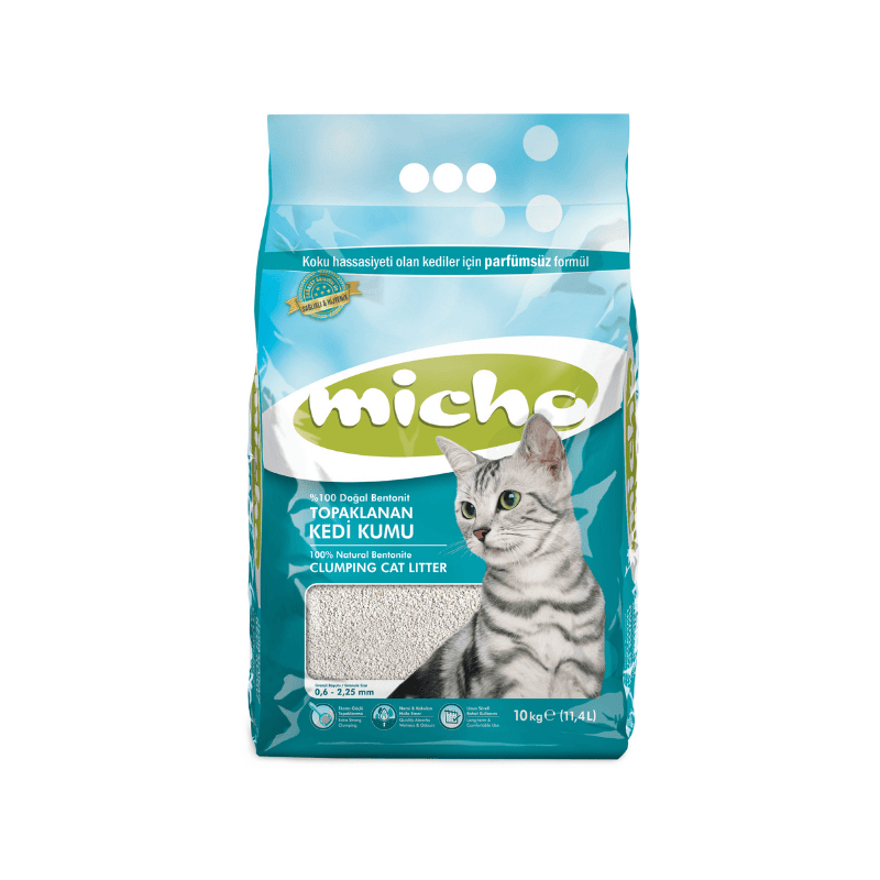 Micho Unscented Natural Bentonite Clumping Cat Litter 10kg