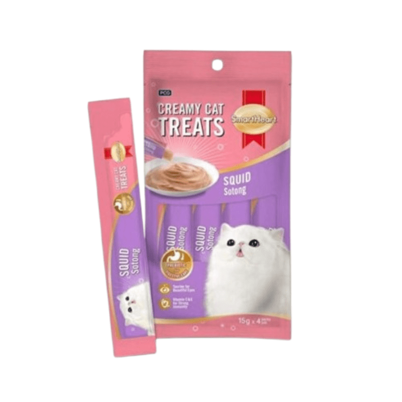 Smart Heart Creamy Cat Treats Squid (15g x 4 pcs)