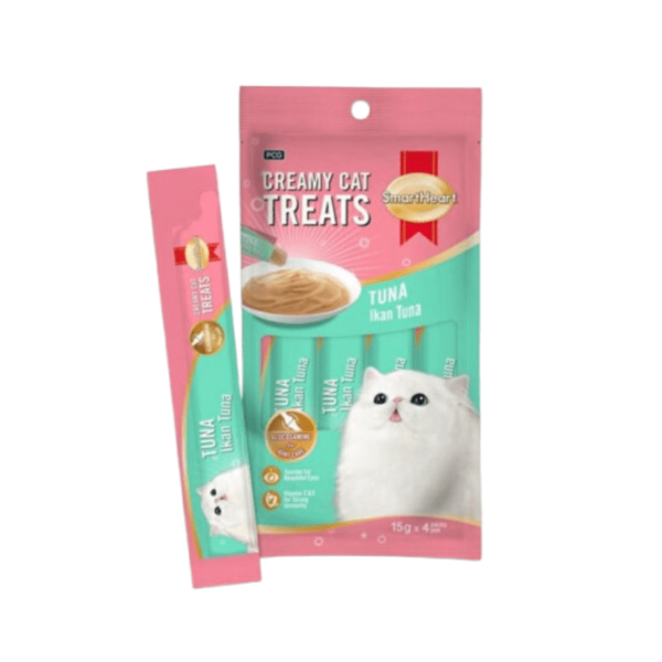 Smart Heart Creamy Cat Treats Tuna Flavor (15g x 4 pcs)