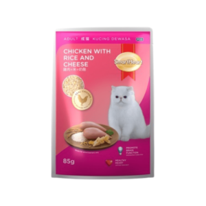 SmartHeart Cat Pouch - Chicken with Rice and Cheese 85g