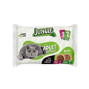 Jungle Adult Pouch with Chicken and Lamb 4 piece Combo (4 × 100g)