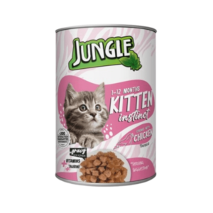 Jungle Kitten Can Food - Chunks with Chicken 400g