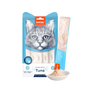Wanpy Creamy Lickable Cat Treats in Tuna (5 x 14g)