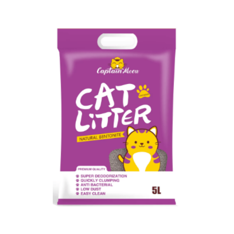 Captain-Meow-Bentonite-Cat-Litter-Lavender