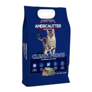 AmericaLitter Clean Paws Coffee Clumping Cat Litter 10L