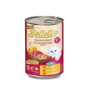 Bellotta Cat Canned Food Real Tuna Topping Shrimp In Jelly 400g