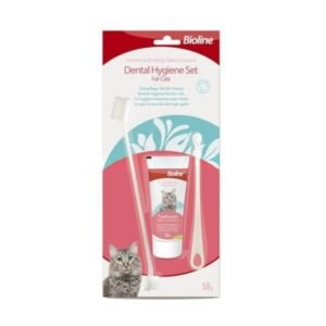 Bioline Dental Hygiene Set for Cats Toothpaste with Toothbrush 50g