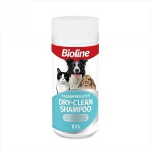 Bioline Pet Dry Shampoo Powder - Dog Cat Shampoo 100g
