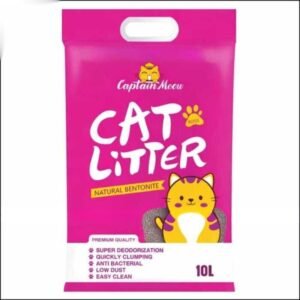 Captain Meow Natural Bentonite Cat Litter Rose Flavour 10L
