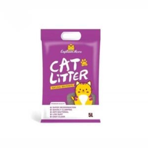 Captain Meow Natural Bentonite Lavender Flavour Cat Litter 5L
