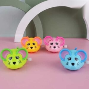 Colourful Tiny Clock Work Spring Mouse toy for Pet Cat