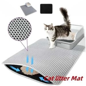 Double Sided EVE Material Waterproof Nonslip Pet cat Litter Box Mat