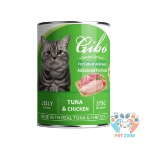 Gibo Cat Can Food Chicken and Tuna Flavor Jelly 375g