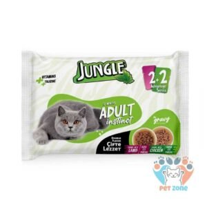 Jungle Adult Pouch Chicken And Lamb 4Pc Combo (4×100g)