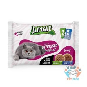 Jungle Adult Pouch Salmon And Beef 4Pc Combo (4×100g)