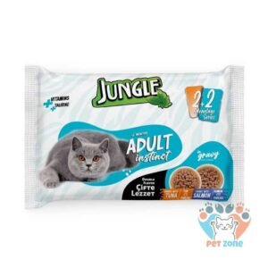 Jungle Adult Pouch Tuna And Salmon 4Pc Combo (4×100g)