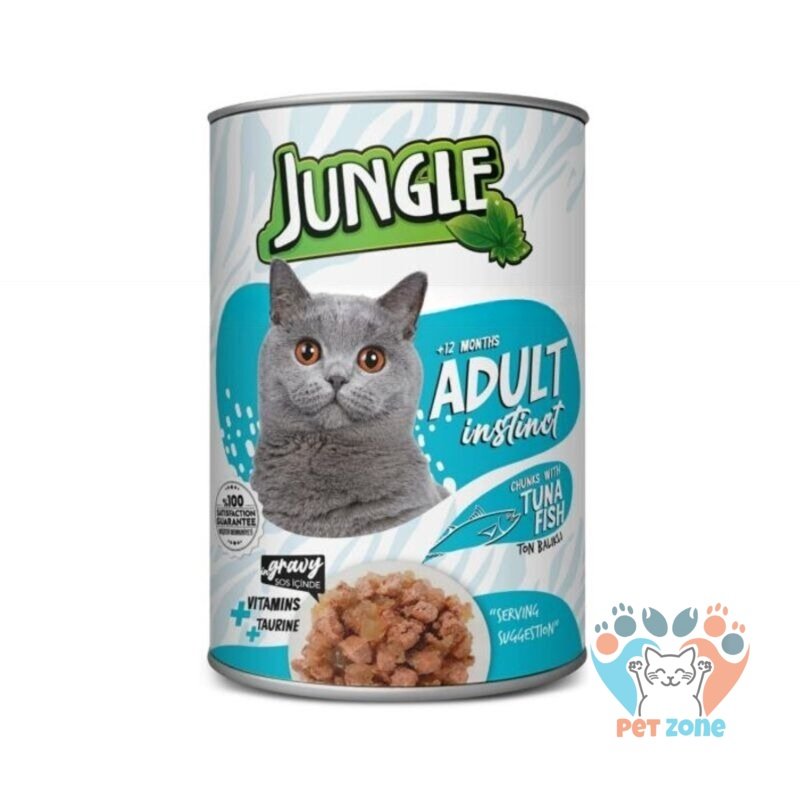 Jungle Tuna Fish Can Food Cat Wet food 400gm