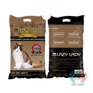 Lazy Lady Premium Clumping Cat Litter 5L || Coffee