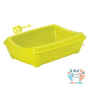 Moderna Cat Litter Tray (Box) With Rim Large (Lemon yellow)
