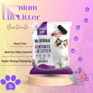 Mr. BOBAA Lavender Flavour Bentonite Cat Litter 5L