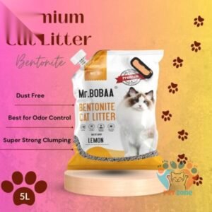 Mr. BOBAA Lemon Flavour Bentonite Cat Litter 5L