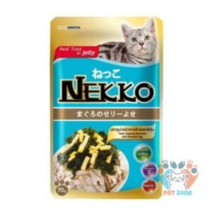 NEKKO Cat Pouch Tuna Topping Seaweed and Steamed Egg in Jelly 70g