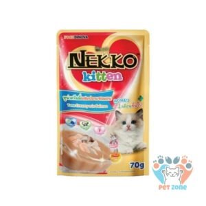 Nekko Kitten Pouch Tuna Creamy Mix Salmon 70g