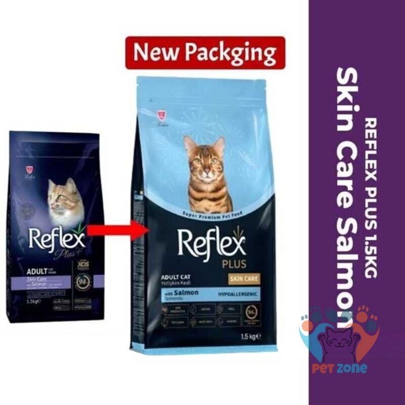 Reflex Plus Adult Cat Food Skin Care with Salmon 1.5kg