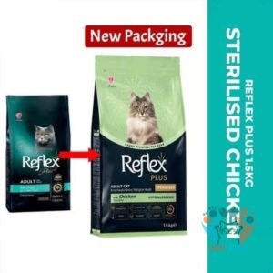 Reflex Plus Adult Cat Food Sterilised with Chicken 1.5kg