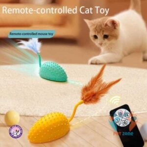 Silicone Electric Mouse Toy 2 Modes USB Charging Remote Controlled Mouse Toy Intelligent Smart Cat Toy Relieve Boredom
