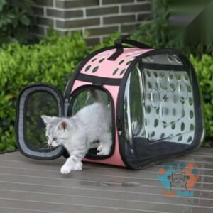 Transparent Pet Cat Carrier Travel Handbag Carry Bag