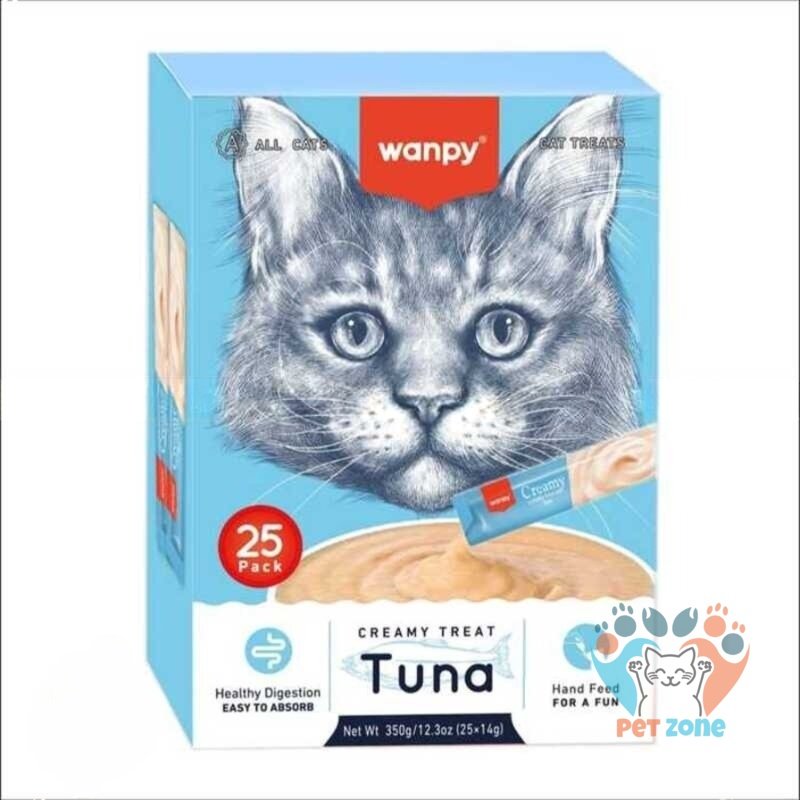 Wanpy Creamy Cat Treat with Tuna 25pcs Pack