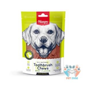 Wanpy Dog Treat All Natural Toothbrush Chew Beef Flavour 100g