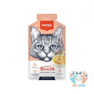 Wanpy Meat Broth Salmon and Tuna for Cats 50g
