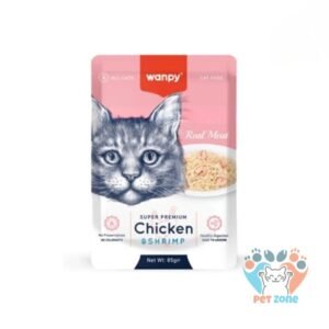 Wanpy Super Premium Chicken and Shrimp For Cats 85g