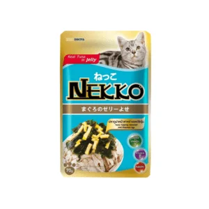 Nekko Pouch Cat Food - Tuna Topping Seaweed and Steamed Egg in Jelly 70g
